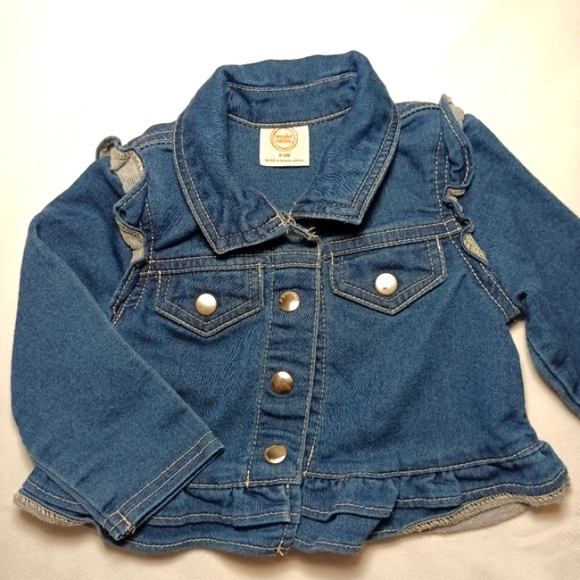 Jean Jacket with Ruffles - Picture 7 of 8